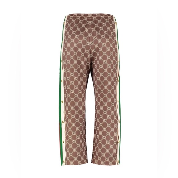 NEW!  Gucci Interlocking G Snap Track Pants Sherry Line XS - Picture 3 of 10